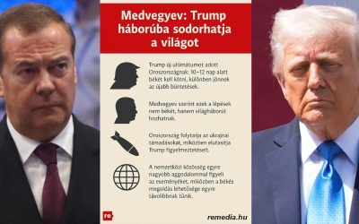 dmitrij medvegyev donald trump haboru vilaghaboru