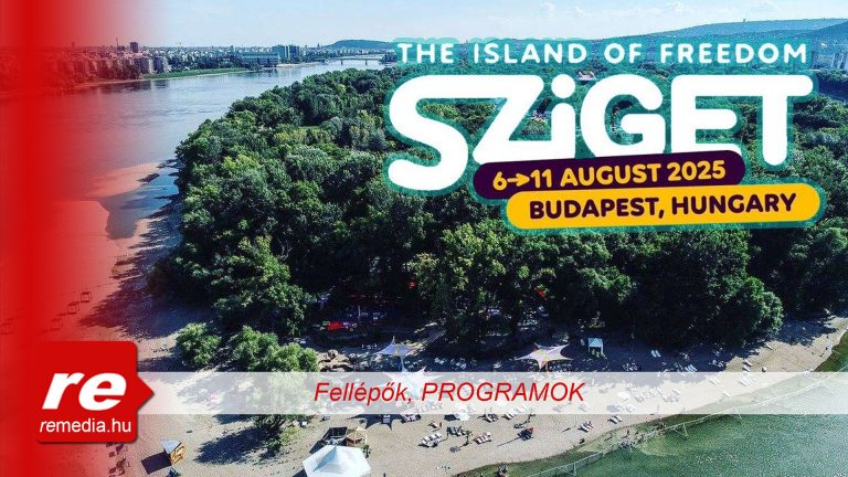 sziget 2025 fesztival programok fellepok napi bontas